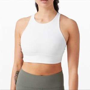 lululemon athletica White High Neck Sports Bra